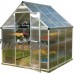Palram Mythos Greenhouse - 6' x 6' - Silver   555918536
